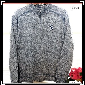 NWOT. Michigan State 1/4 zip pullover